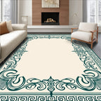 Elegant Flourish Border Design Rug