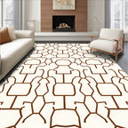Abstract Geometric Branching Pattern Rug