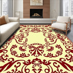 Ornate Floral Red Pattern Rug