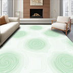 Abstract Swirls Whimsical Pattern Rug