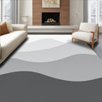 Subtle Layered Gray Hill Design Rug