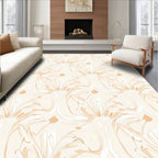 Abstract Floral Swirl Pattern Rug