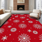 Winter Snowflake Pattern Rug