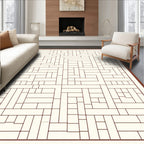 Abstract Grid Motif Pattern Rug