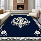 Ornate Floral Crest Pattern Rug