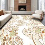 Organic Woodland Motif Abstract Rug