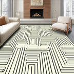 Geometric Maze Patterned Design Rug