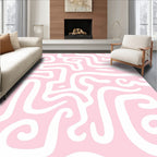 Playful Swirl Pastel Pattern Rug