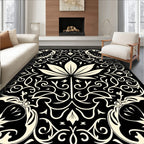 Classic Floral Swirl Scroll Pattern Rug