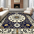 Ornate Floral Geometric Pattern Rug
