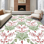Art Nouveau Floral Bird Vine Pattern Rug