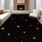Cosmic Starry Night Inspired Pattern Rug