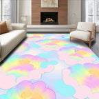 Pastel Rainbow Cloud Dream Pattern Rug