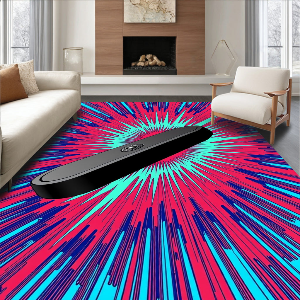 Bursting With Color Abstract Pattern Rug