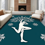 The Dancer Tree Snowflake Design Rug