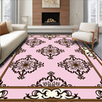 Ornate Floral Pattern With Cream Border Rug