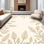 Elegant Leaf Vines Design Rug