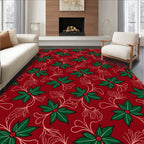 Festive Floral Vine Pattern Rug