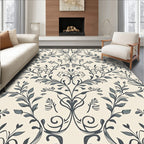 Ornate Floral Swirls Pattern Rug