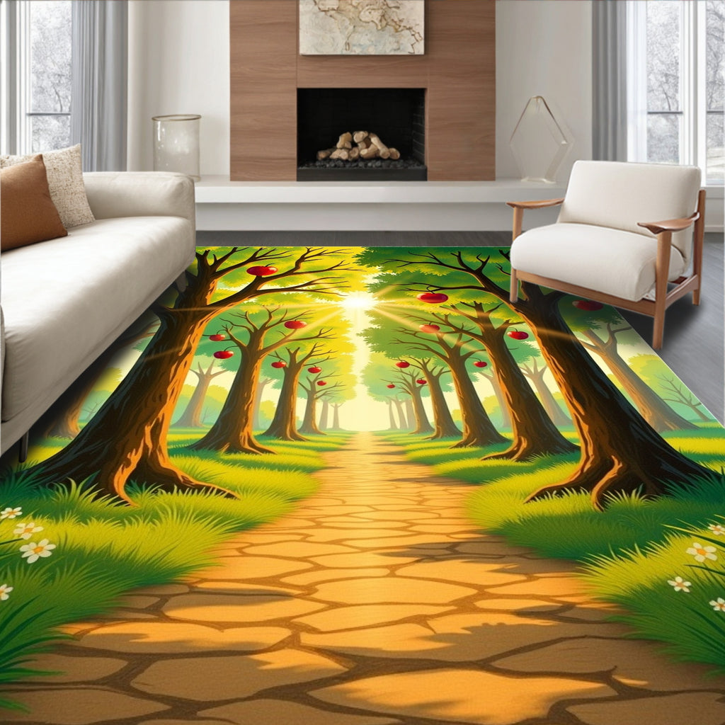 Apple Orchard Path Design Rug