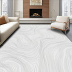 Abstract Organic Line Pattern Rug