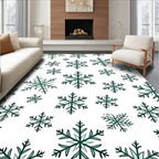 Winter Snowflake Pattern Design Rug