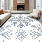 Winter Snowflake Pattern Rug