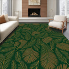Elegant Feather Pattern Design Rug
