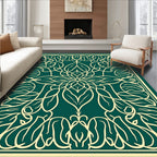 Ornate Leafy Vine Pattern Rug