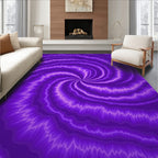 Radiant Purple Swirl Pattern Rug