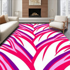 Vibrant Zebra Stripe Pattern Rug