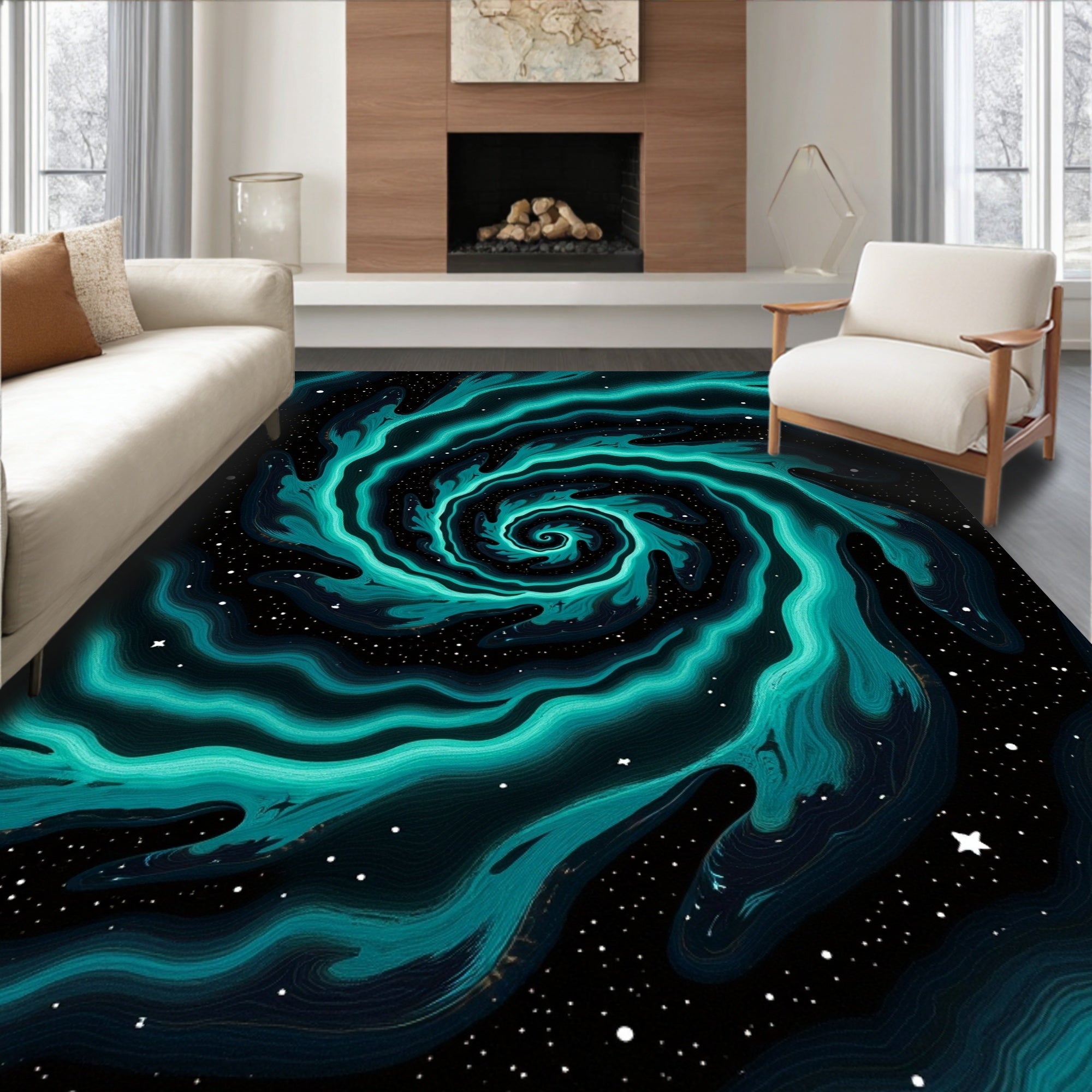 Deep Space Swirl Rug