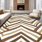 Chevron Inspired Patterned Earth Tones Rug