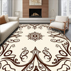 Ornate Scrollwork Symmetry Rug