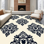Classic Damask Pattern Design Rug