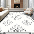 Classic Floral Scrollwork Pattern Rug