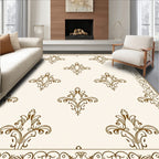 Classic Damask Scroll Pattern Rug