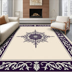 Ornate Floral Scroll Work Rug