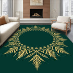 Gold Leaf Mandala Style Rug