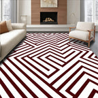Geometric Maze Pattern Rug