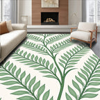 Evergreen Leafy Vine Branches Rug