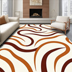 Warm Wave 2 Tone Swirl Rug