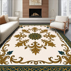 Grandeur Leaf Scroll Pattern Rug