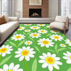 Whimsical Daisy Pattern Rug
