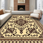 Intricate Floral Scrollwork Pattern Rug