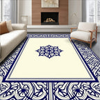 Ornate Border With Central Medallion Rug