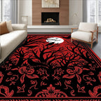 Spooky Crow Forest Silhouette Design Rug