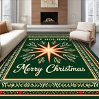 Festive Starburst Festive Frame Pattern Rug