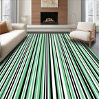 Mint Stripe Pattern Rug