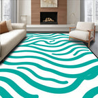 Oceanic Wave Pattern Rug